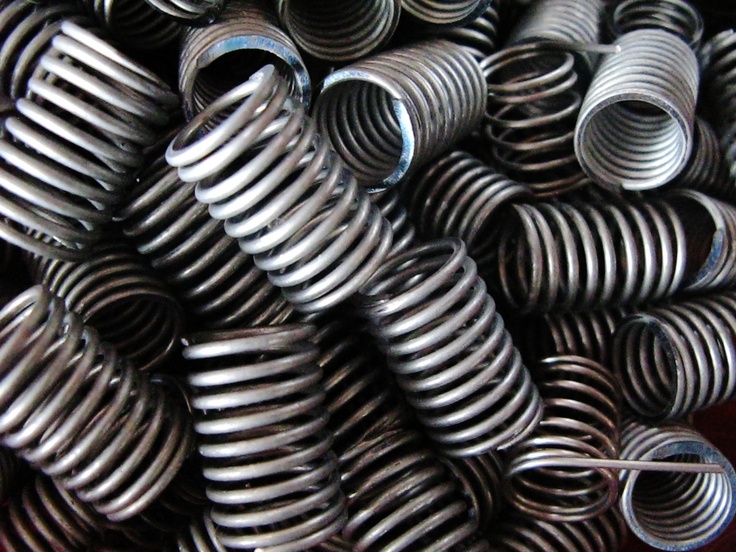 Coiled steel springs